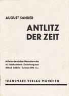  August Sander - Antlitz Der Zeit (advertisement brochure...