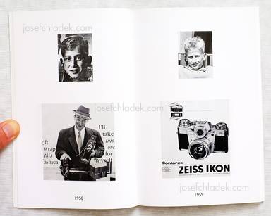 Sample page 2 for book  Hans Eijkelboom – Portraits and Cameras. 1949 - 2009