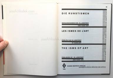 Sample page 1 for book  Hans Arp – Die Kunstismen 1914-1924. Les ismes de l'art. The ismes of art. 