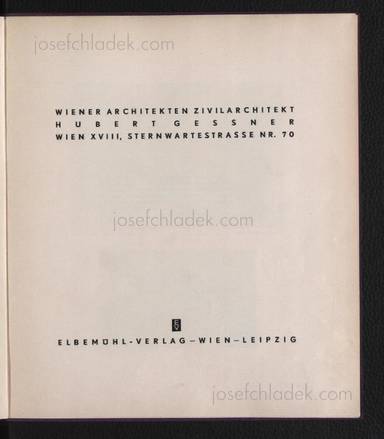 Sample page 1 for book Hubert Gessner – Zivilarchitekt Hubert Gessner