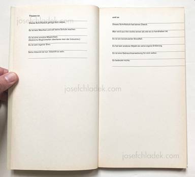 Sample page 1 for book  Karl Gerstner – Gebrauchsanweisung für das Werk der Zukunft. Leser gesucht für die Zukunft des Werks.