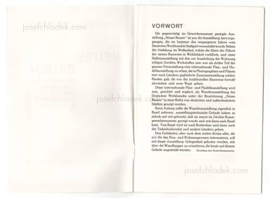 Sample page 1 for book Hans Schmidt – Neues Bauen: Wanderausstellung des Deutschen Werkbundes