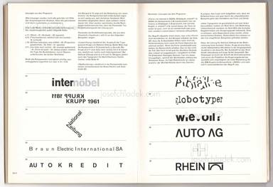 Sample page 1 for book  Karl Gerstner – Programme entwerfen