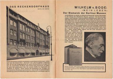 Sample page 1 for book Hermann Reckendorf – Verlag Hermann Reckendorf. (Verlagsprospekt). Berlin SW 68.