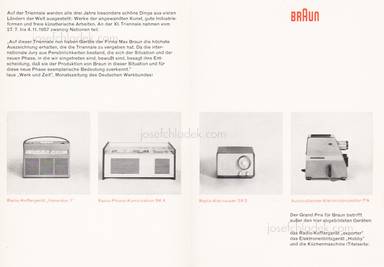 Sample page 1 for book  Braun – XI. Triennale in Mailand