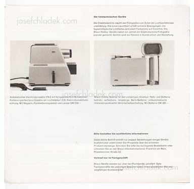 Sample page 7 for book Die fototechnischen Geräte (Kleinbildprojektor PA2, Elektronenblitz, Braun Hobby Special)