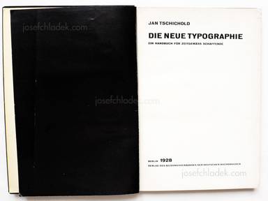 Sample page 1 for book  Jan Tschichold – Die neue Typographie