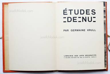 Sample page 1 for book  Germaine Krull – Études de nu