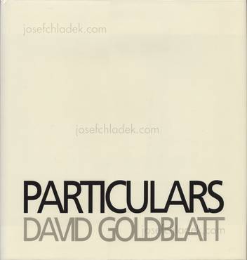  David Goldblatt - Particulars (Front)