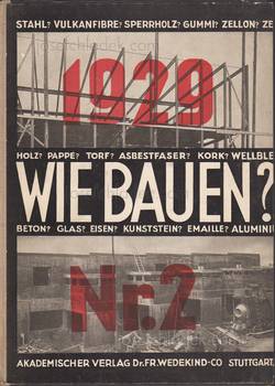 Heinz und Bodo Rasch - Wie bauen? 1929 Nr. 2 (Front)
