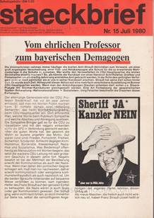  Klaus Staeck - Staeckbrief Nr. 15 Juli 1980 (Front)