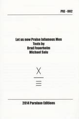  Brad Feuerhelm - Let us now Praise Infamous Men (Booklet)
